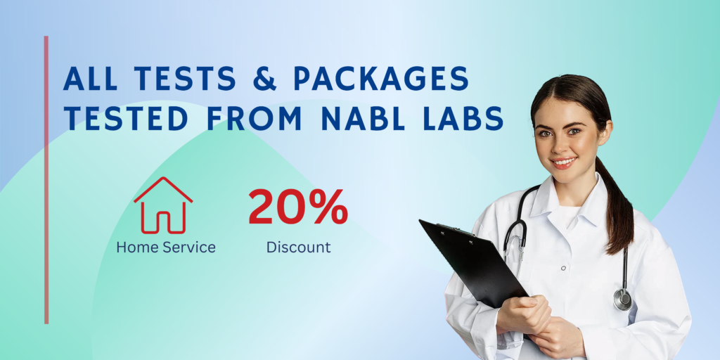 Home Service with 20% Discount and tested in NABL Labs